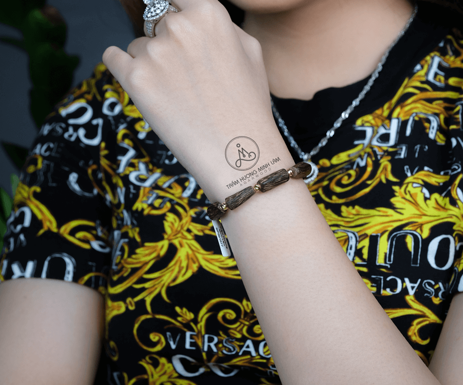 Vòng Trầm Hương Tự Nhiên chìm nước loại 1
