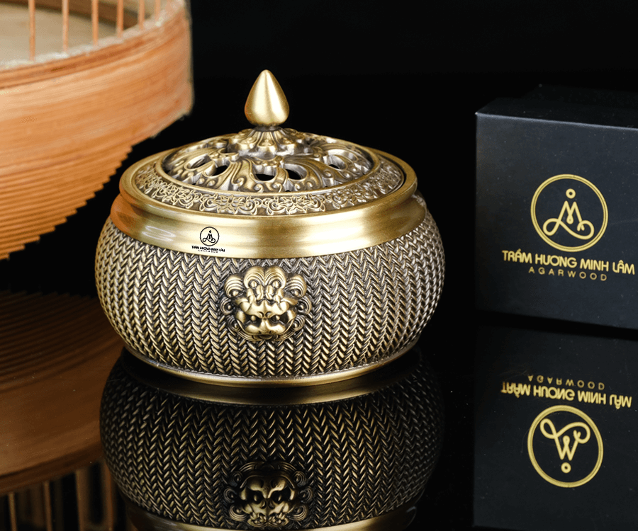 Lư đồng xông trầm hương cao cấp
