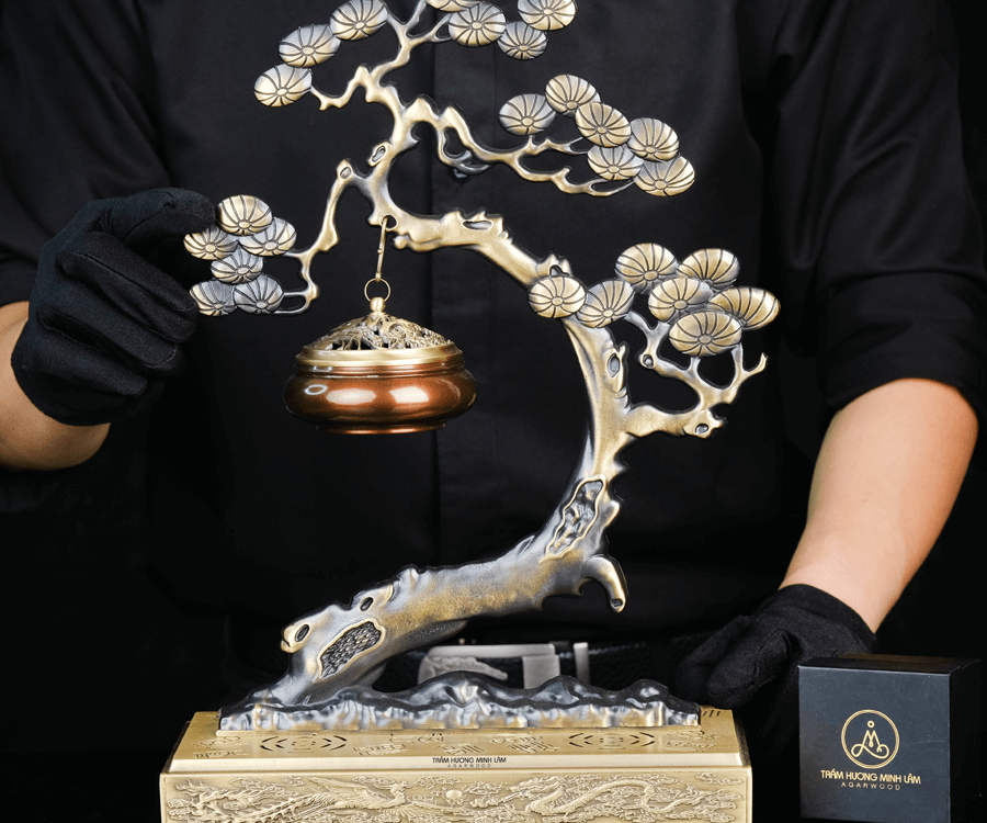 Bộ xông trầm hương cao cấp